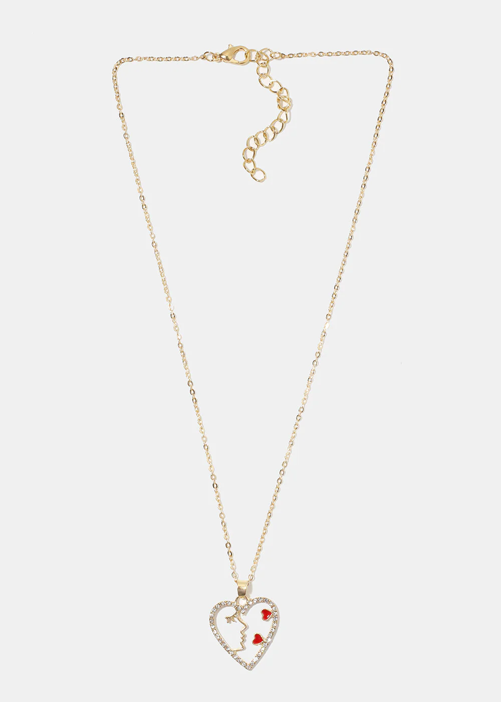 Face in Heart Necklace - Image 3