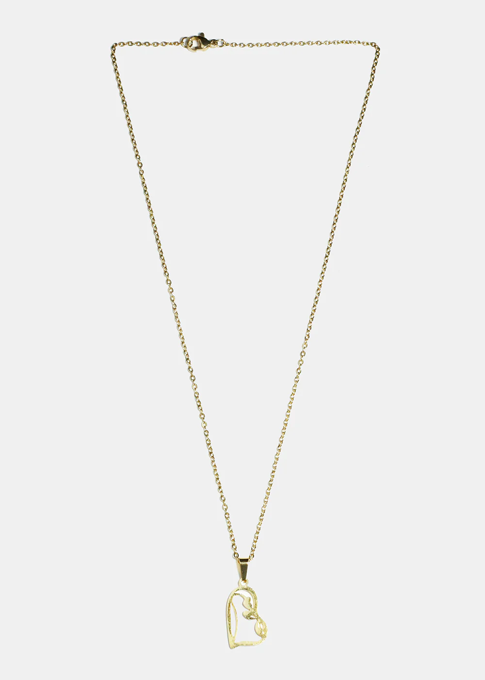 Flower and Heart Necklace - Image 2