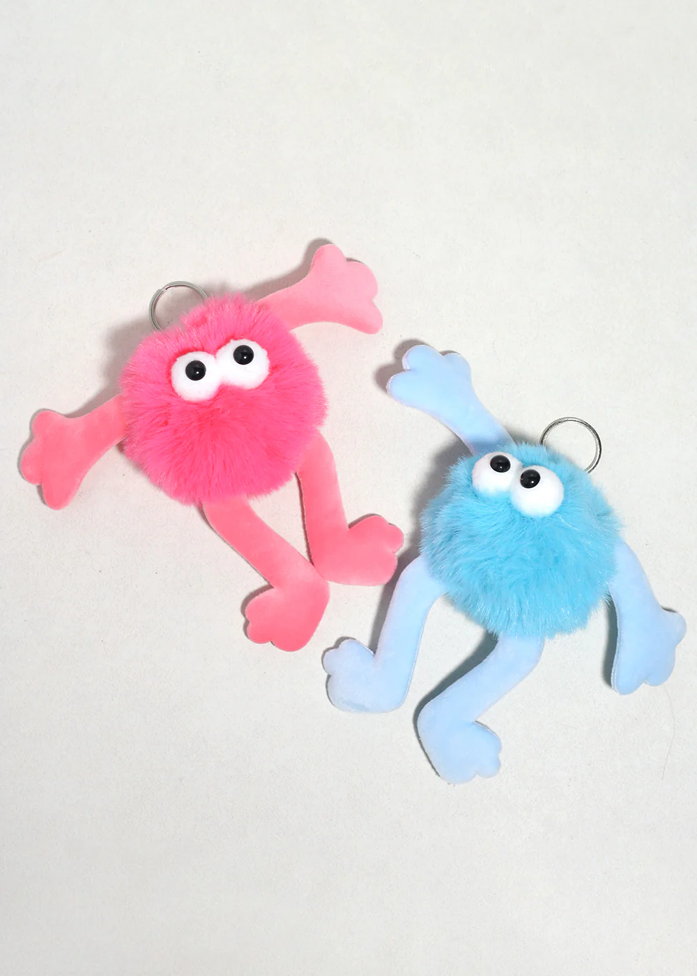 Fluffy Wiggle Monster Plush Bag Charm