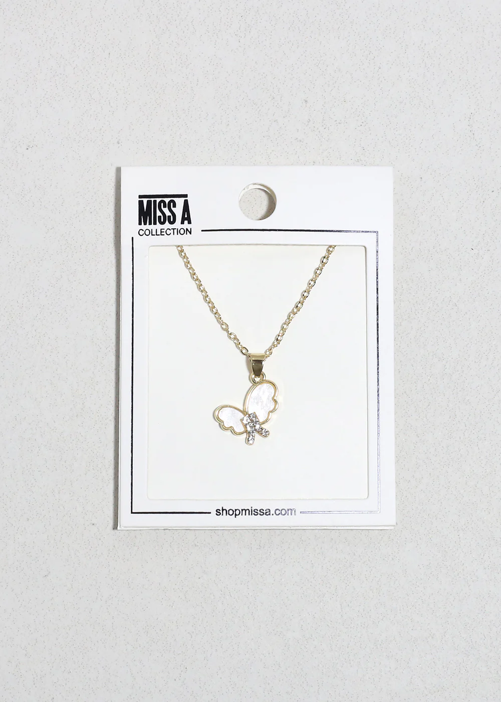 Flutter Gleam Butterfly Necklace