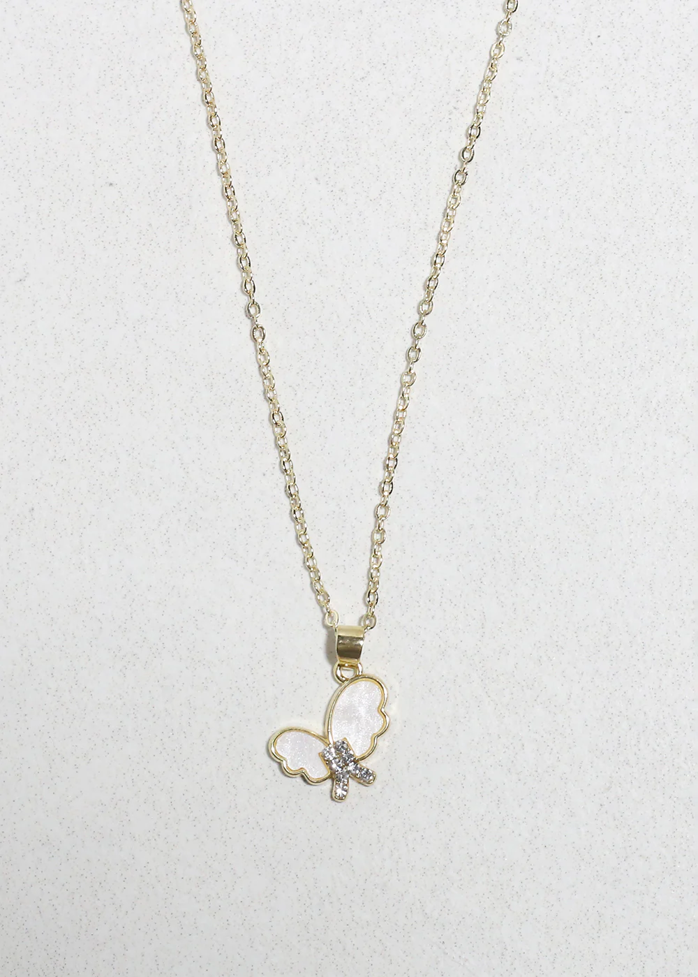 Flutter Gleam Butterfly Necklace - Image 2