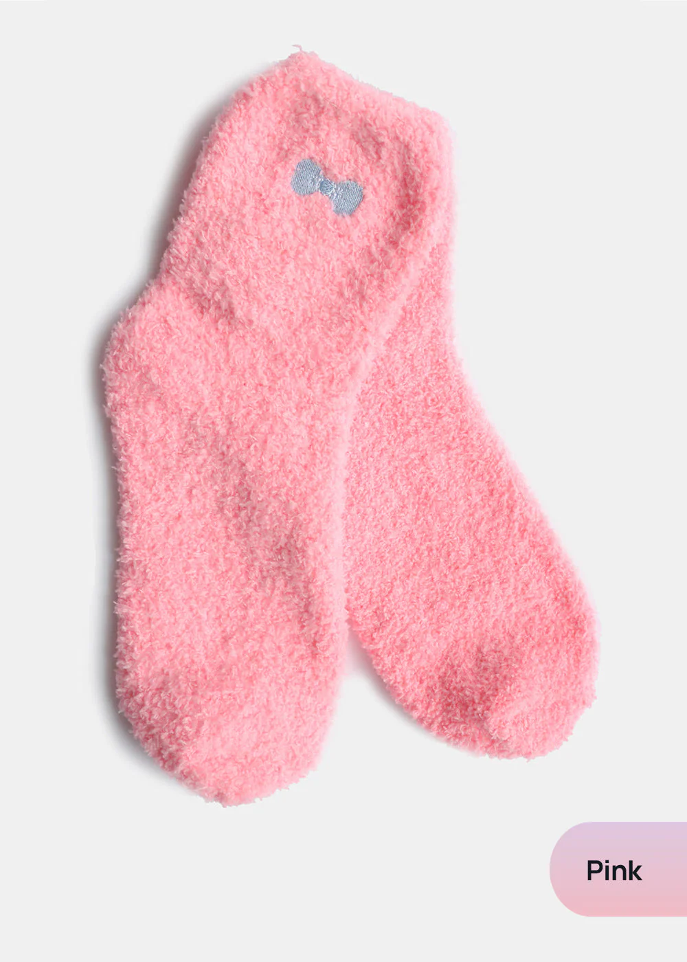 Fuzzy Socks with Bow - Image 2