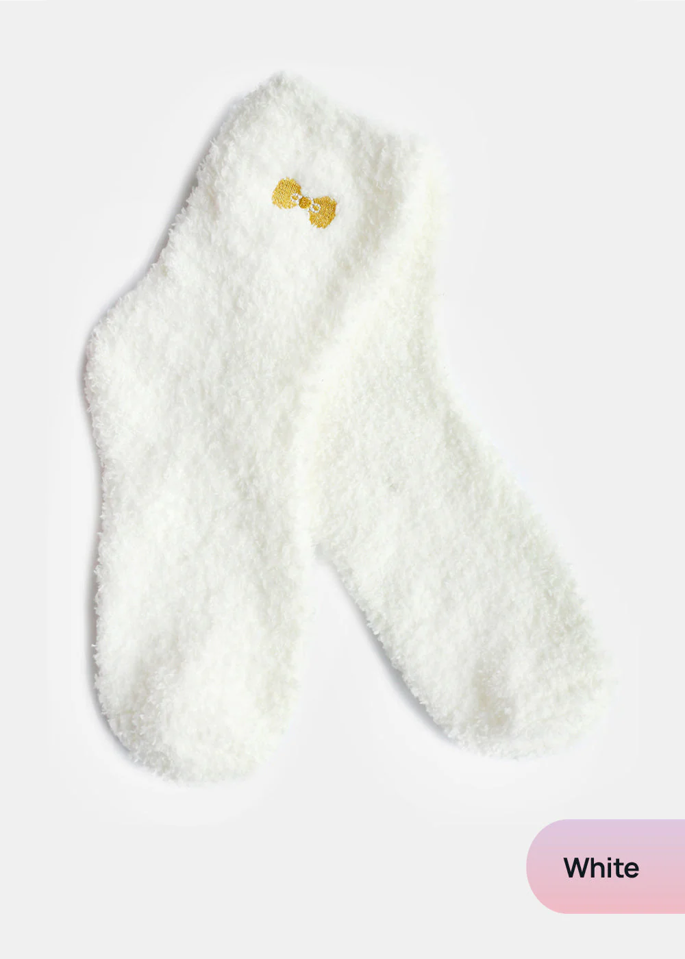 Fuzzy Socks with Bow - Image 3