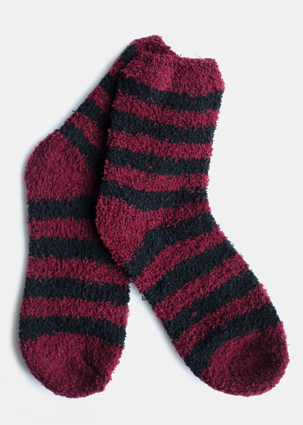 Fuzzy Socks with Stripes - Image 2