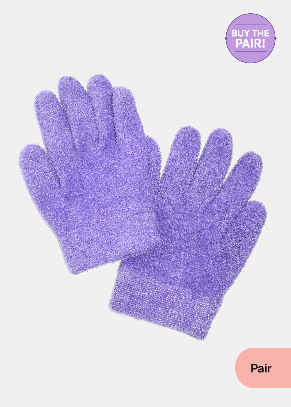 Gel Lined Moisturizing Spa Glove - Lavender - Image 8