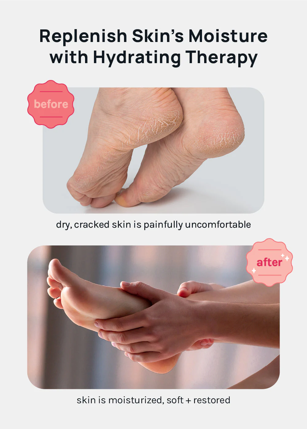 Gel Lined Moisturizing Spa Sock - Lavender - Image 2