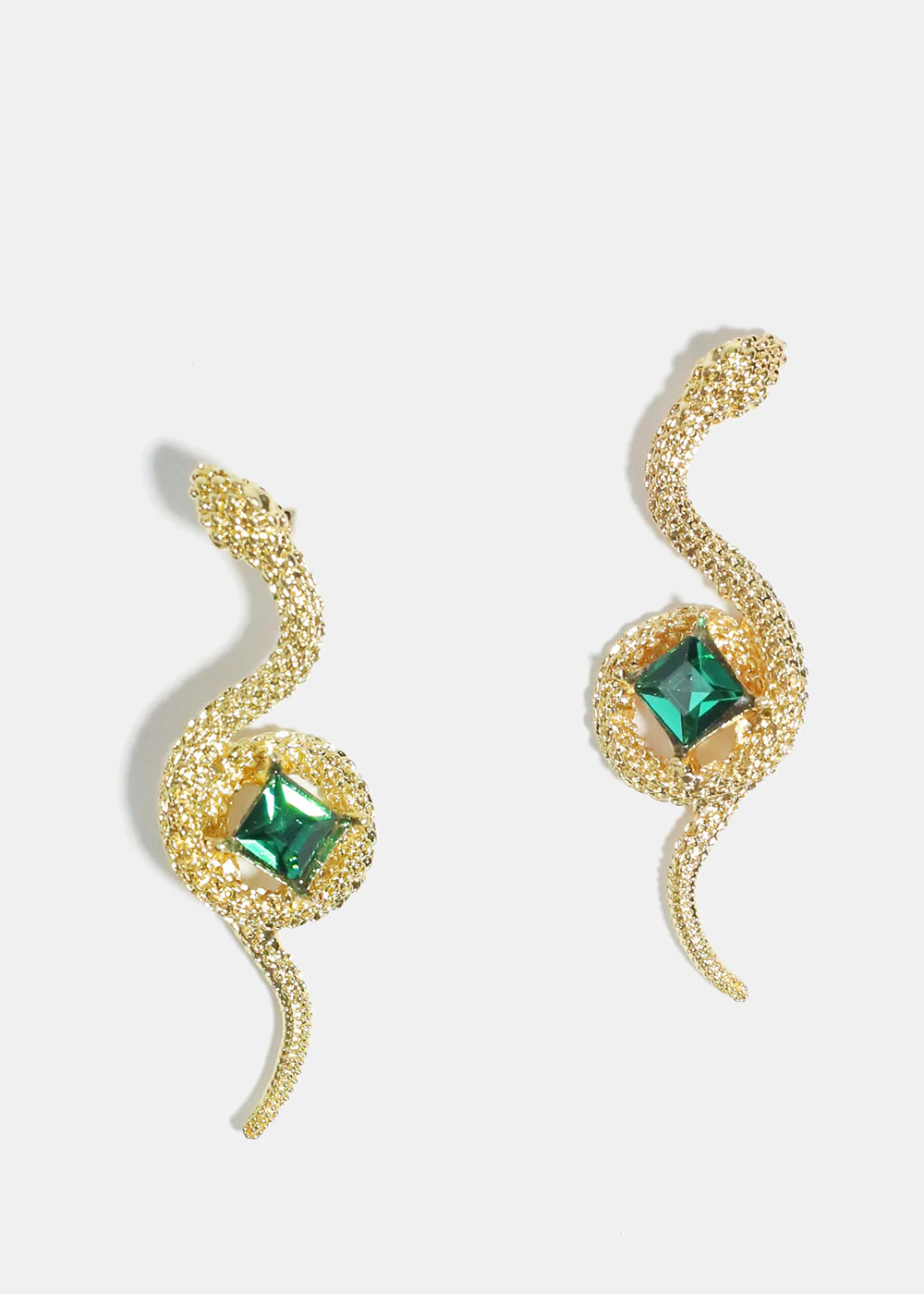 Gemstone in Snake Earrings - Image 2