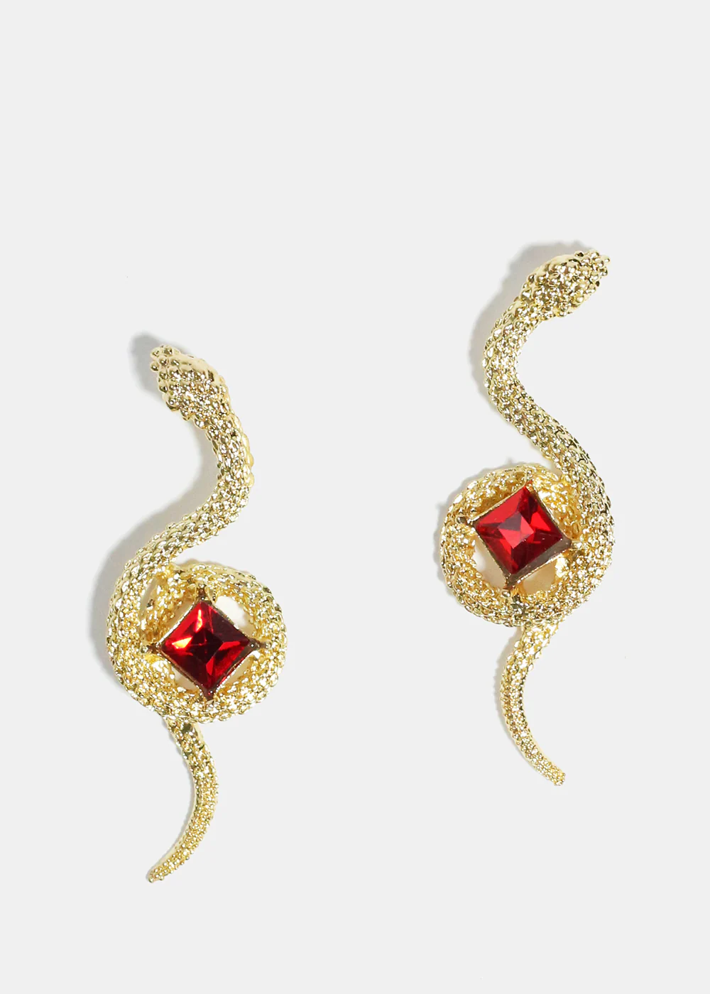 Gemstone in Snake Earrings - Image 3