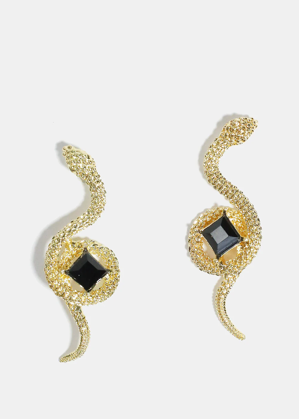 Gemstone in Snake Earrings - Image 4