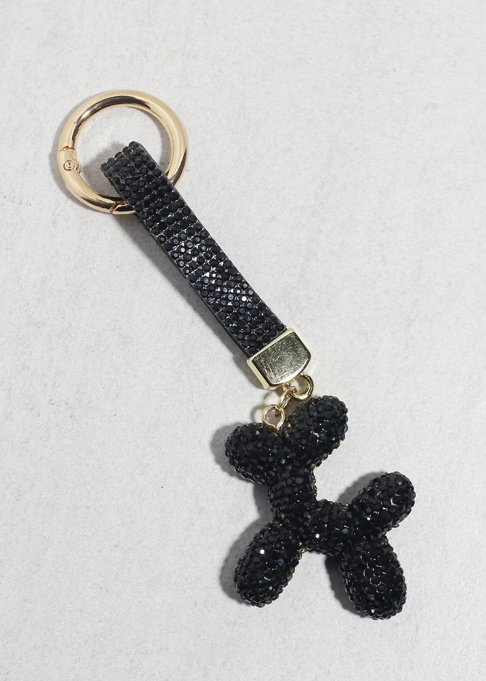 Glam Pup Rhinestone Keychain - Image 3