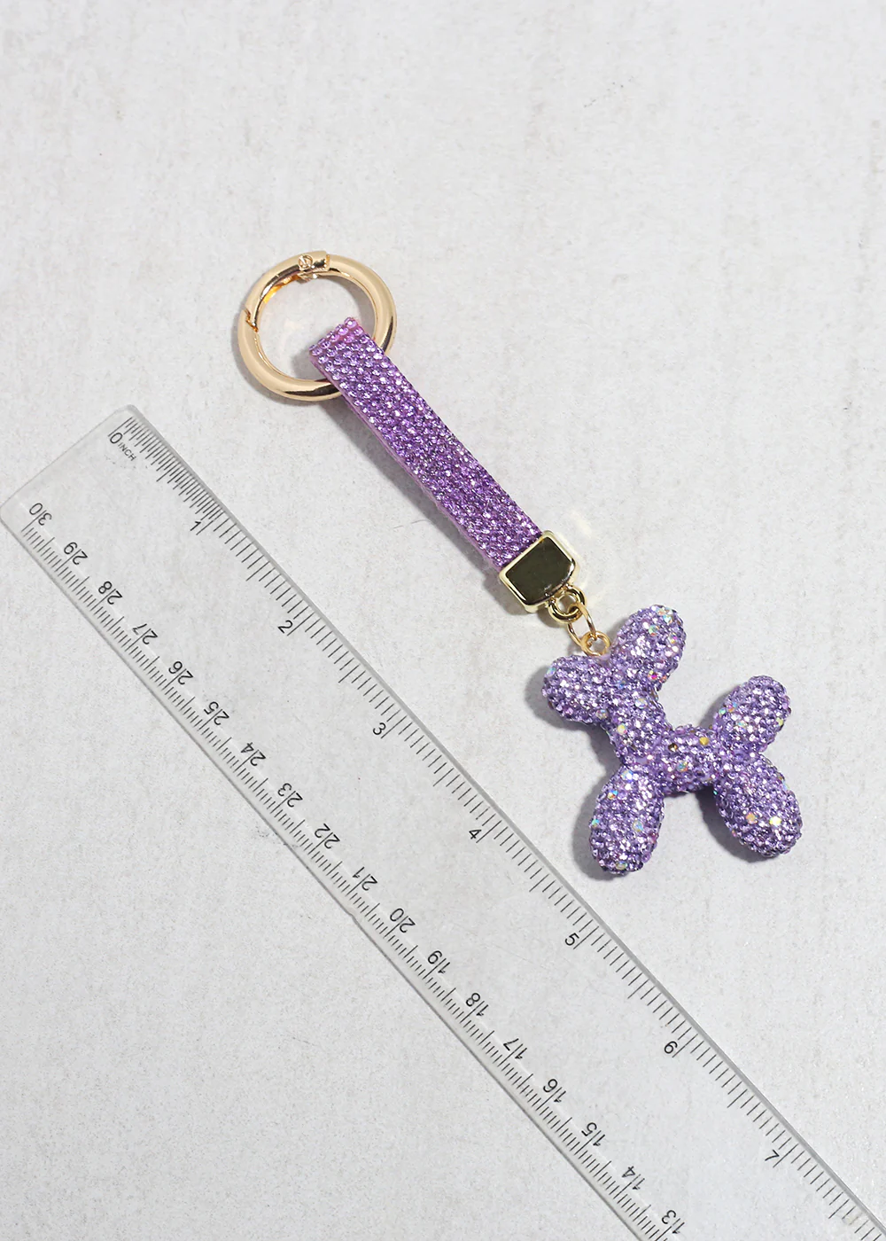 Glam Pup Rhinestone Keychain - Image 6