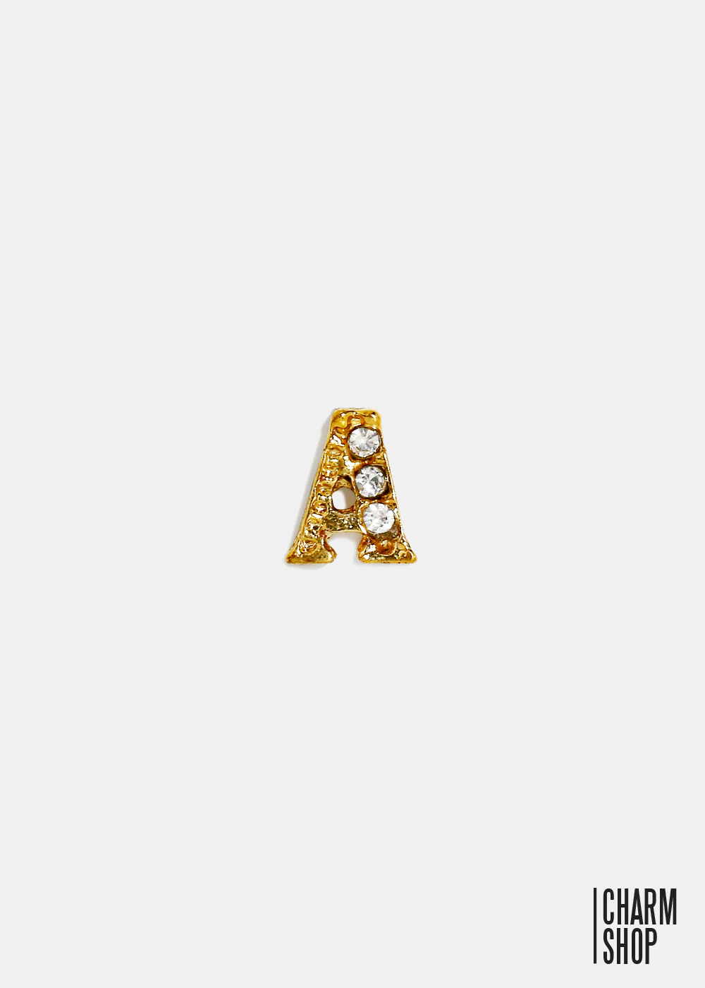 Gold Letter A Locket Charm
