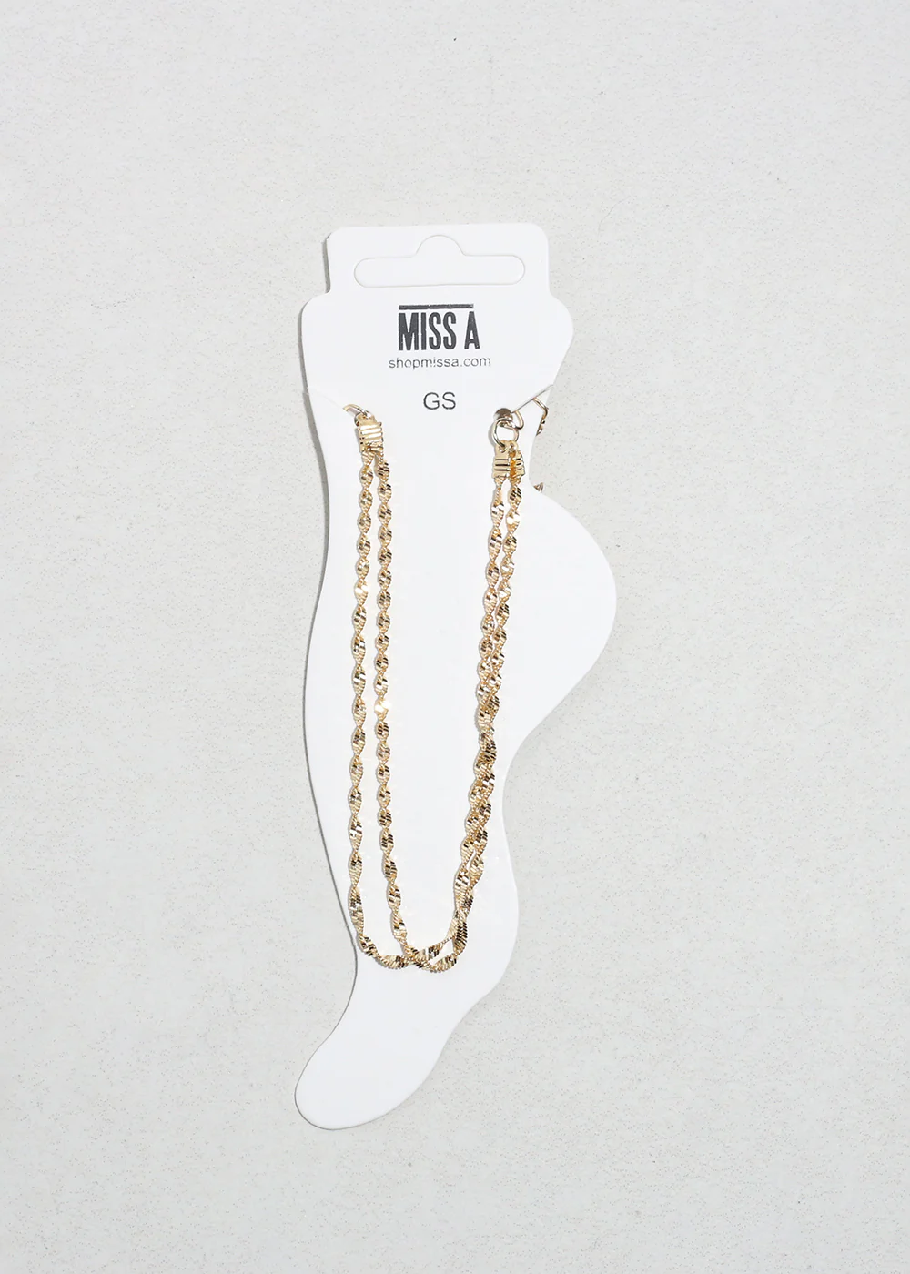 2 Layered Rope Chain Anklet