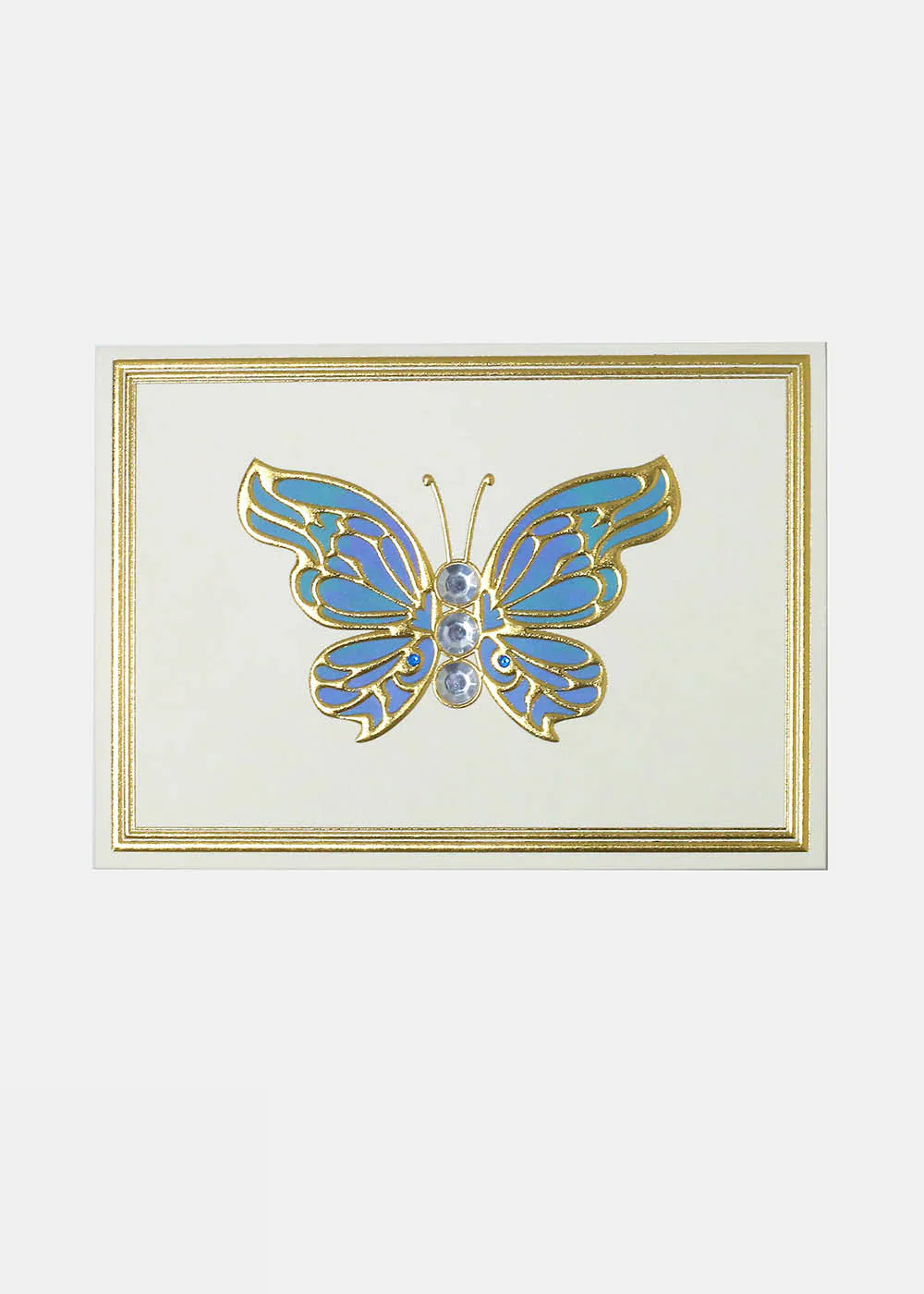 Golden Butterfly Greeting Card
