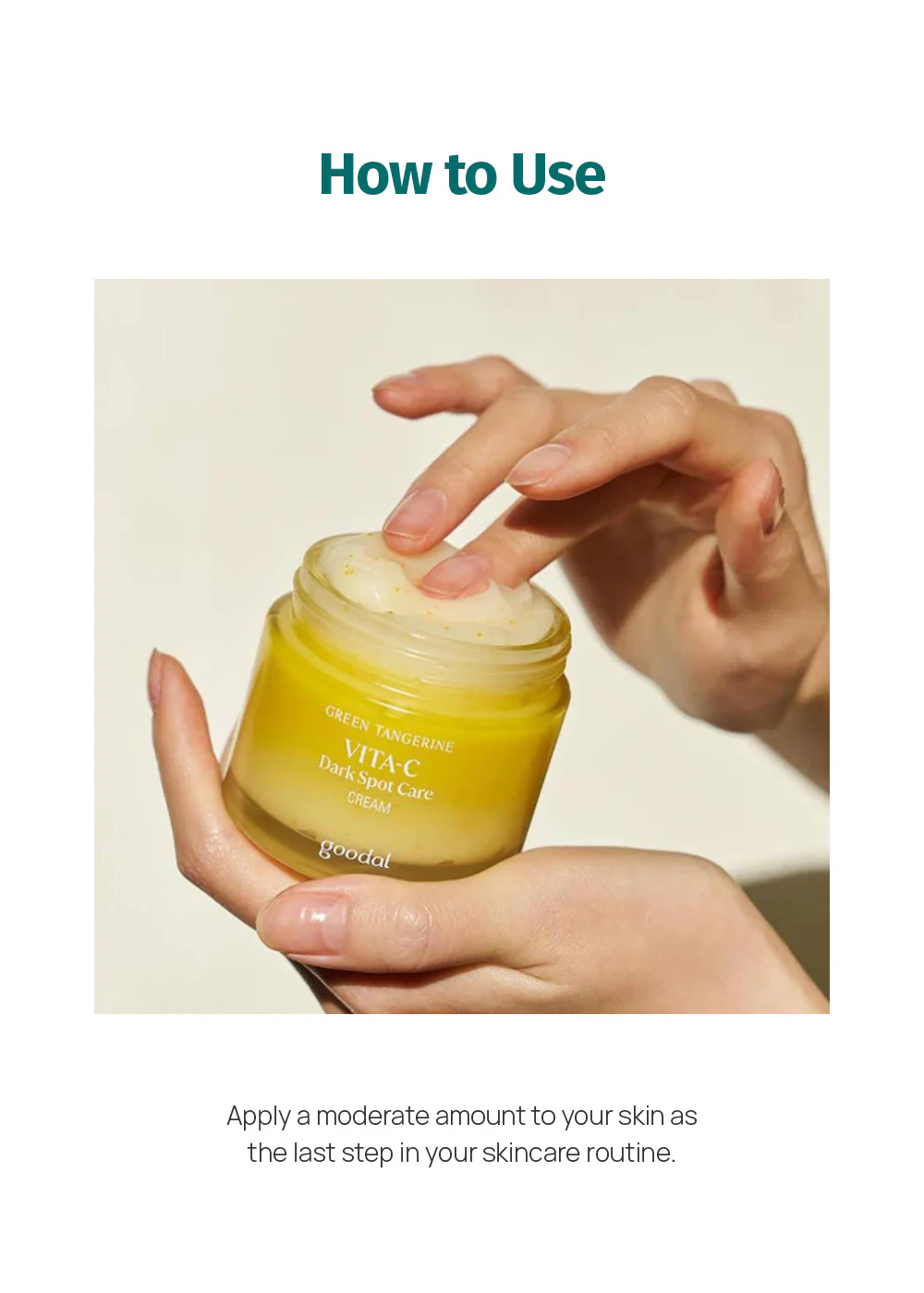 goodal Green Tangerine Vita C Dark Spot Care Cream 50ml - Image 8