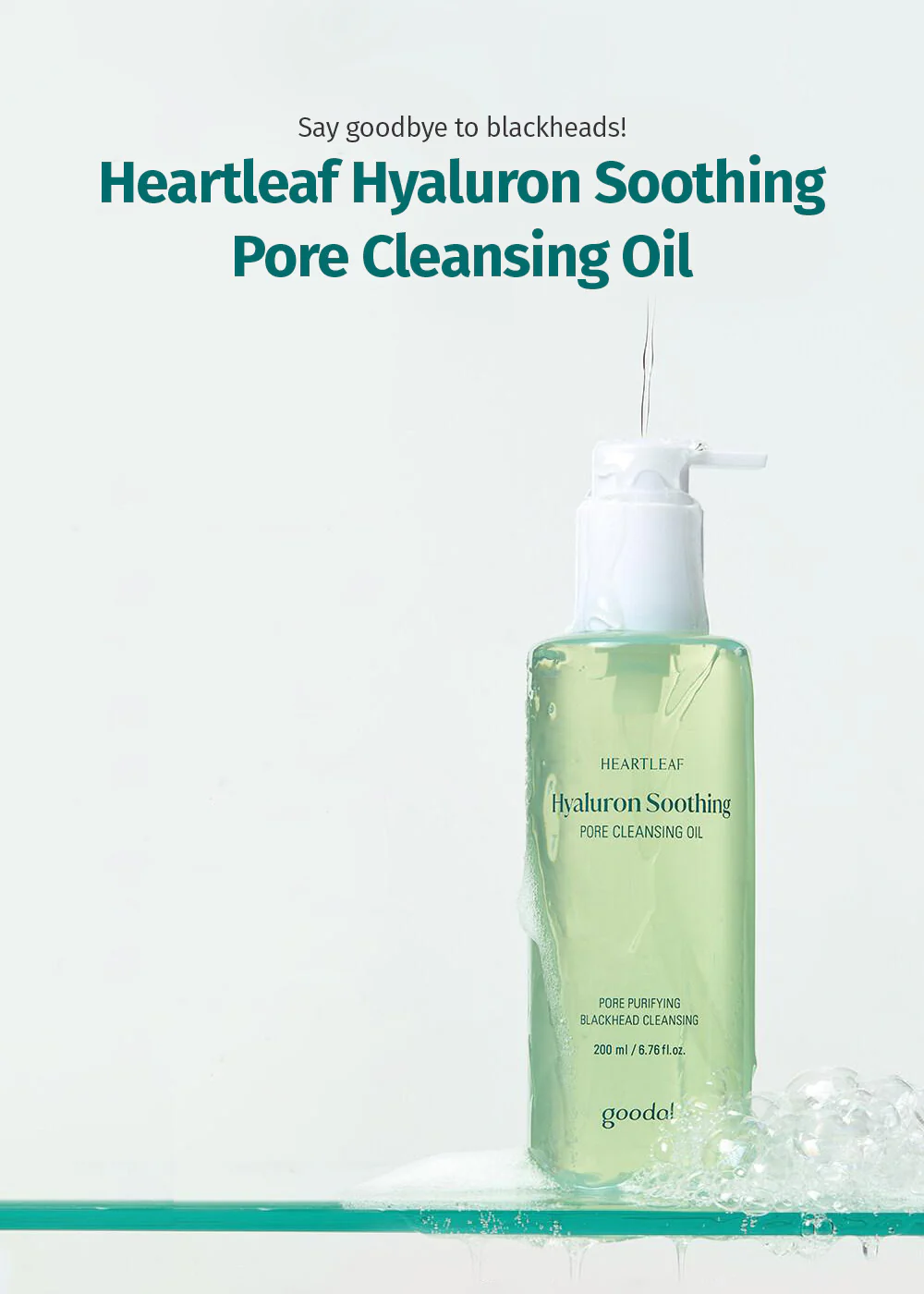 goodal Heartleaf Hyaluron Soothing Pore Cleansing Oil 200ml - Image 2