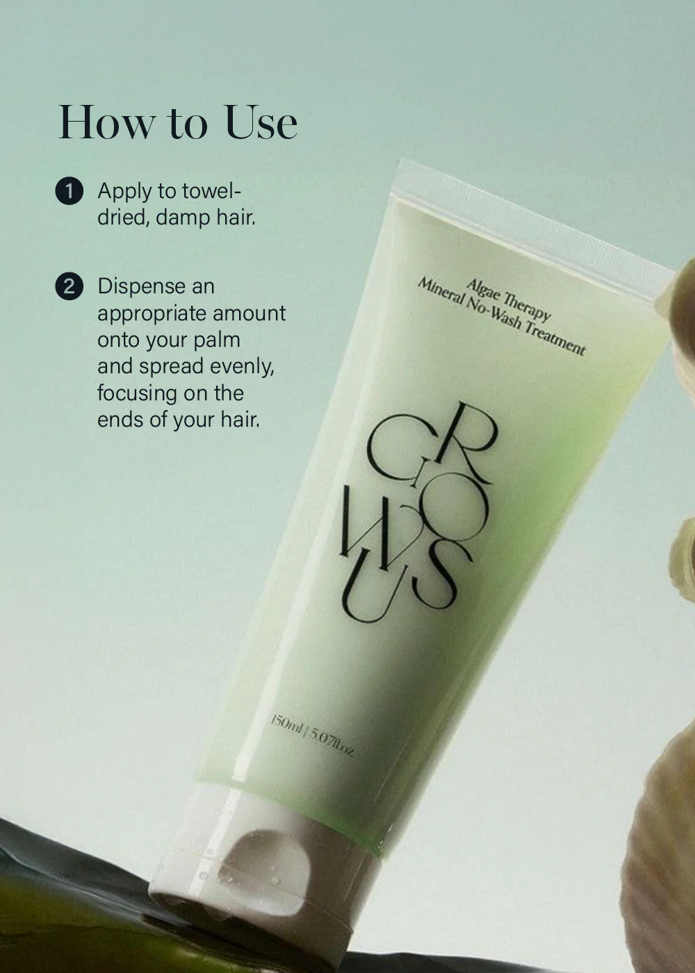 GROWUS Algae Therapy No-Wash Treatment 150ml - Image 7