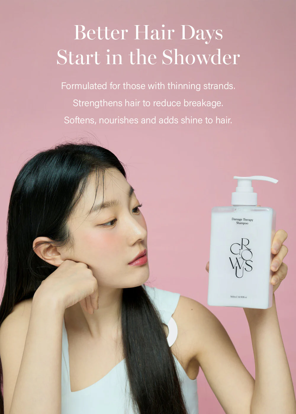 GROWUS Damage Therapy Shampoo 500ml - Image 3
