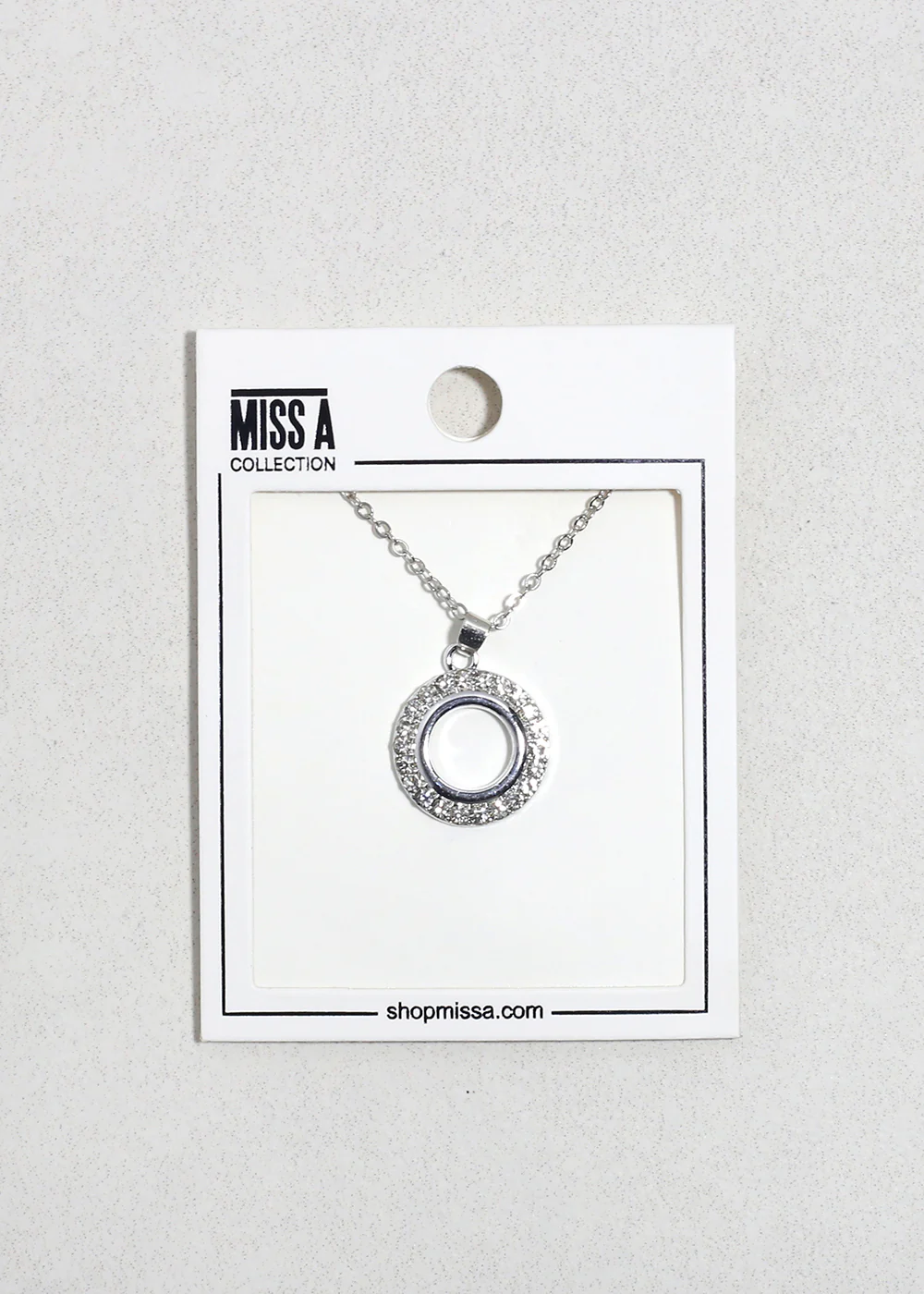 Halo Spark Circle Necklace - Image 2