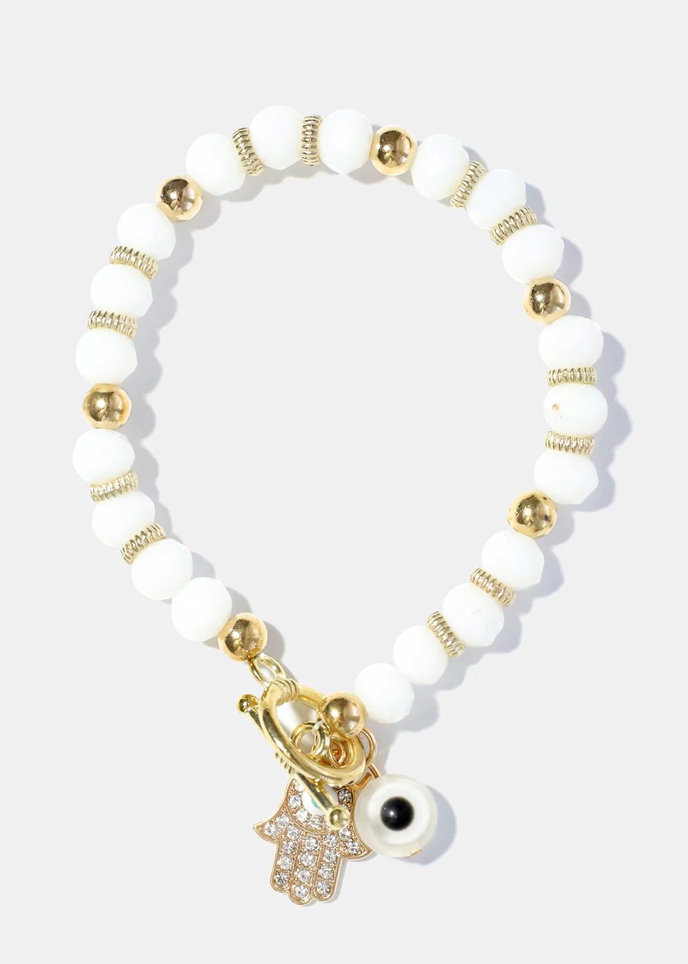 Hamsa Hand and Evil Eye Bead Bracelet - Image 6