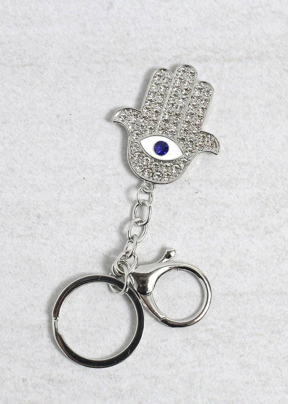 Hamsa Hand & Evil Eye Keychain - Image 3