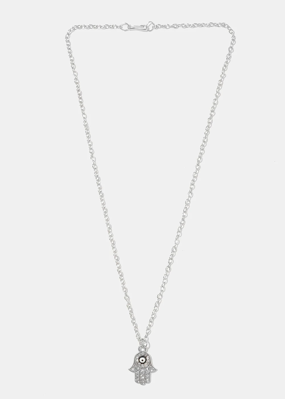 Hamsa Hand Necklace & Earring Set - Image 2