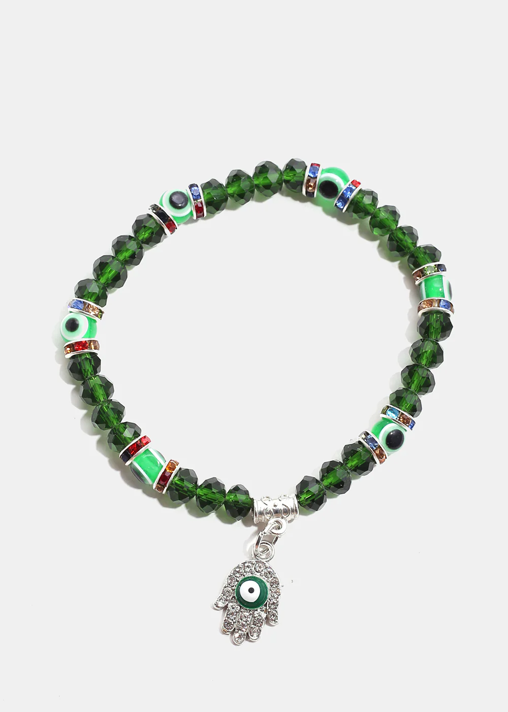 Hamsa Hand with Evil Eye Bead Bracelet - Image 10