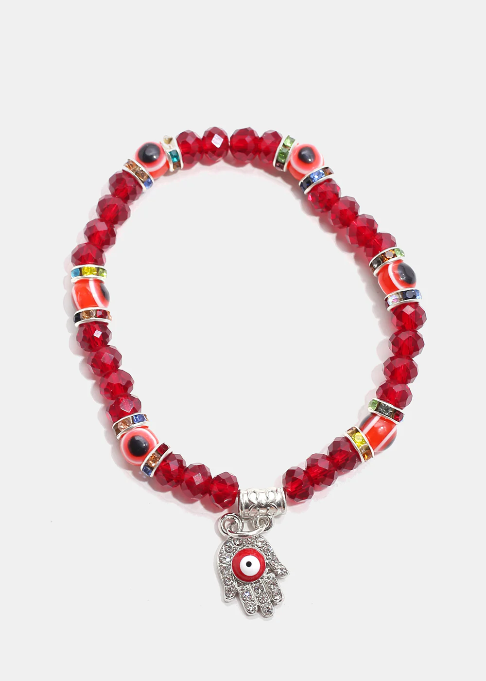 Hamsa Hand with Evil Eye Bead Bracelet - Image 11