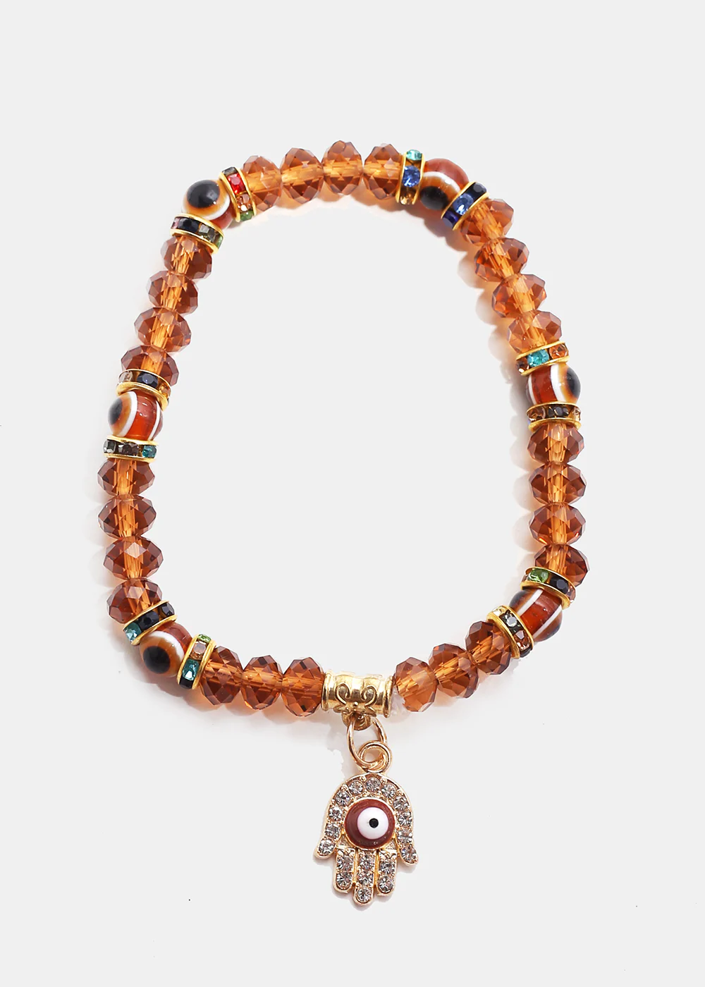 Hamsa Hand with Evil Eye Bead Bracelet - Image 6