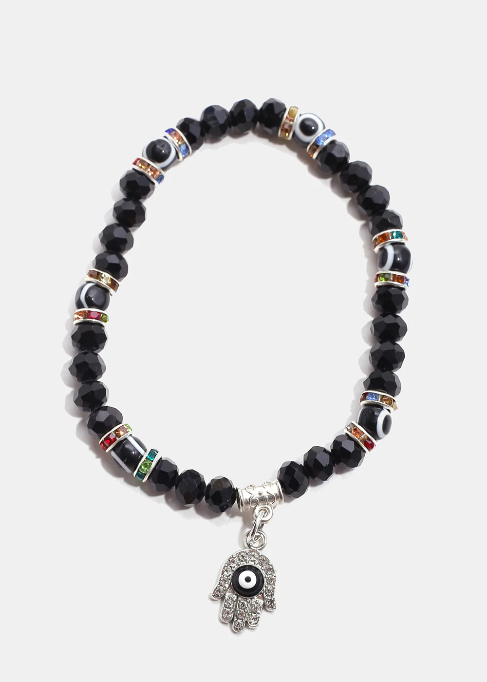 Hamsa Hand with Evil Eye Bead Bracelet - Image 9