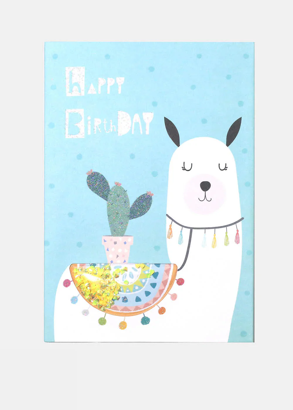 Happy Birthday Llama Greeting Card