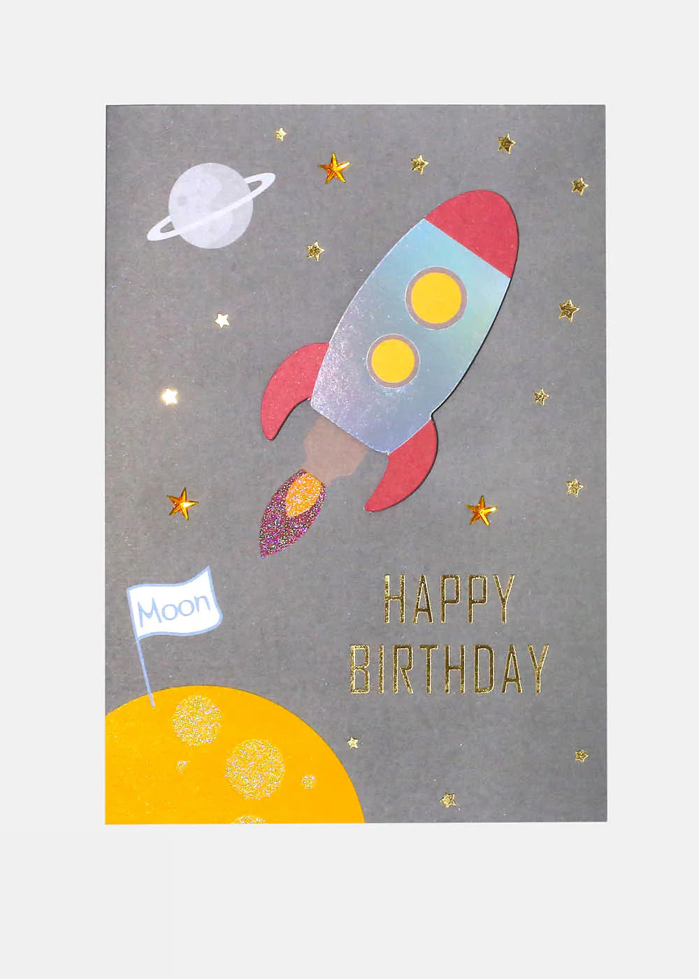 Happy Birthday Rocket Greeting Card