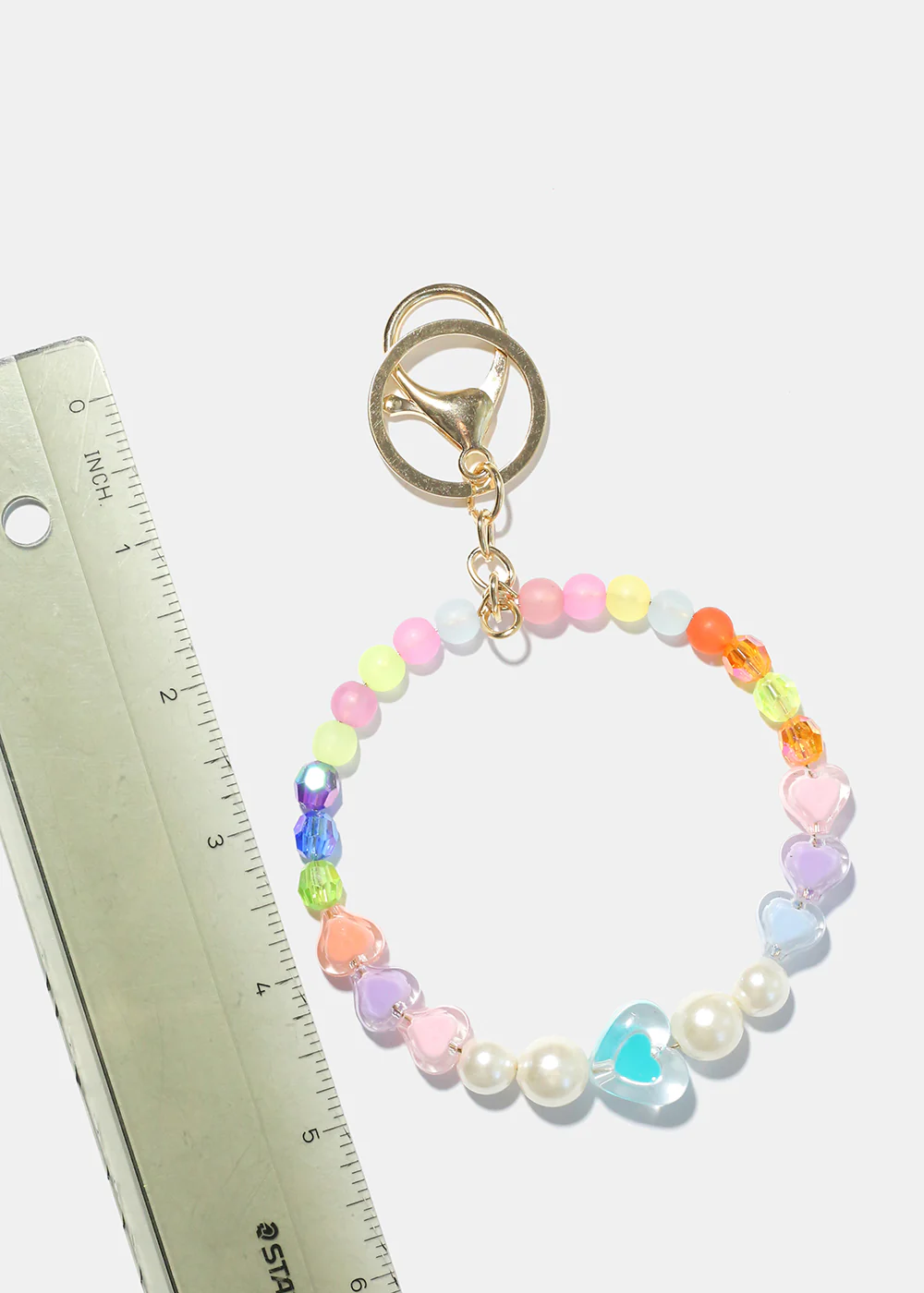 Heart & Bead Key Ring - Image 4