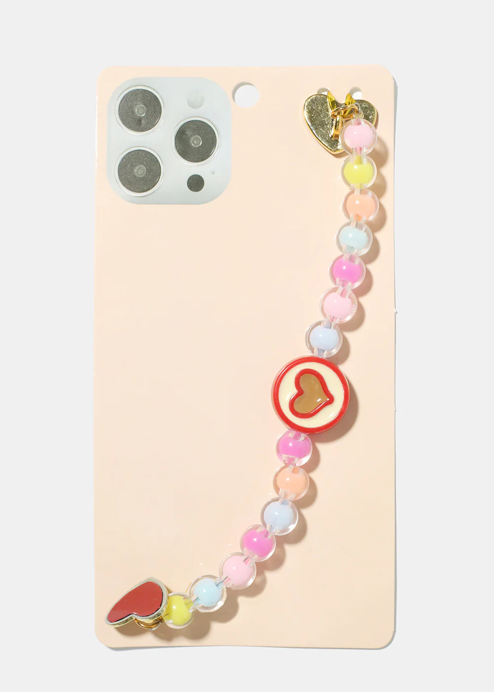 Heart & Bead Phone Strap - Image 2