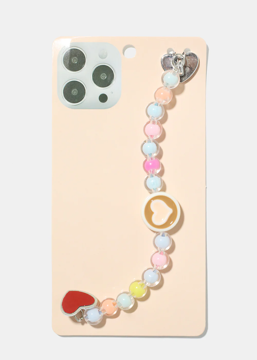 Heart & Bead Phone Strap - Image 3