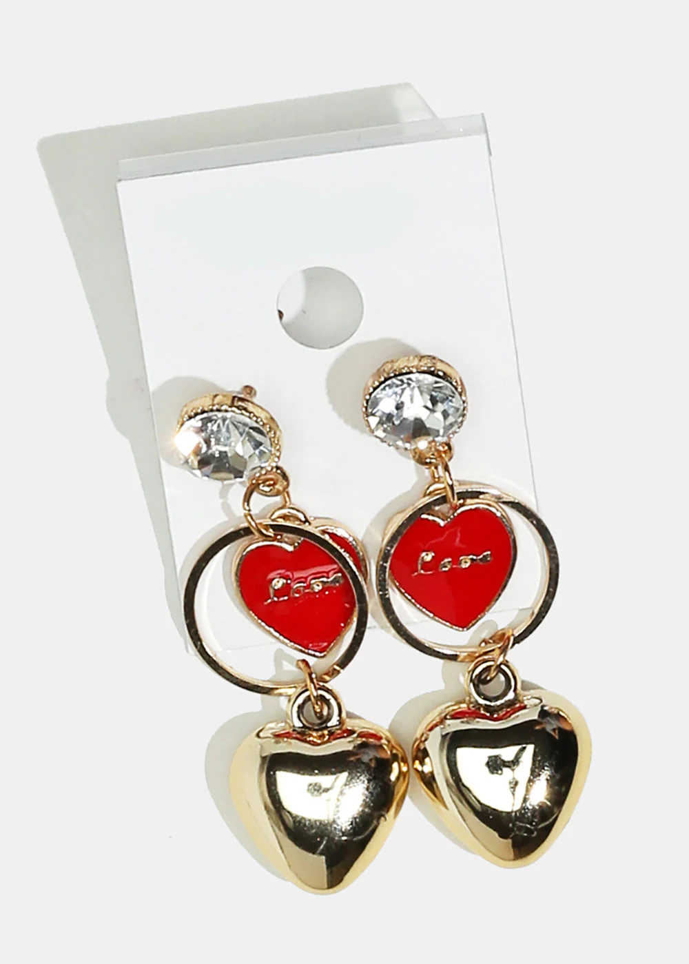 Heart Dangle Earrings - Image 4