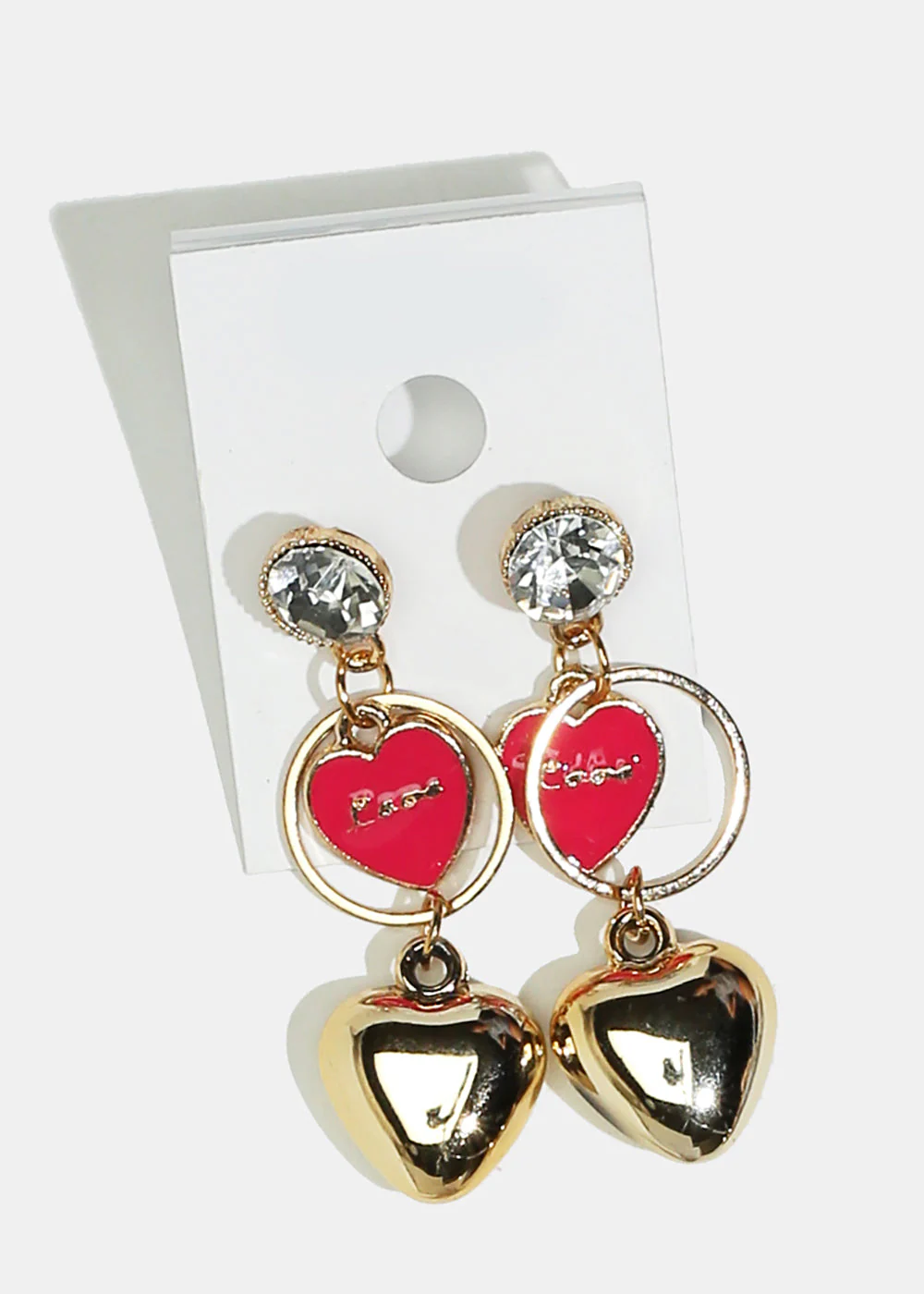 Heart Dangle Earrings - Image 5