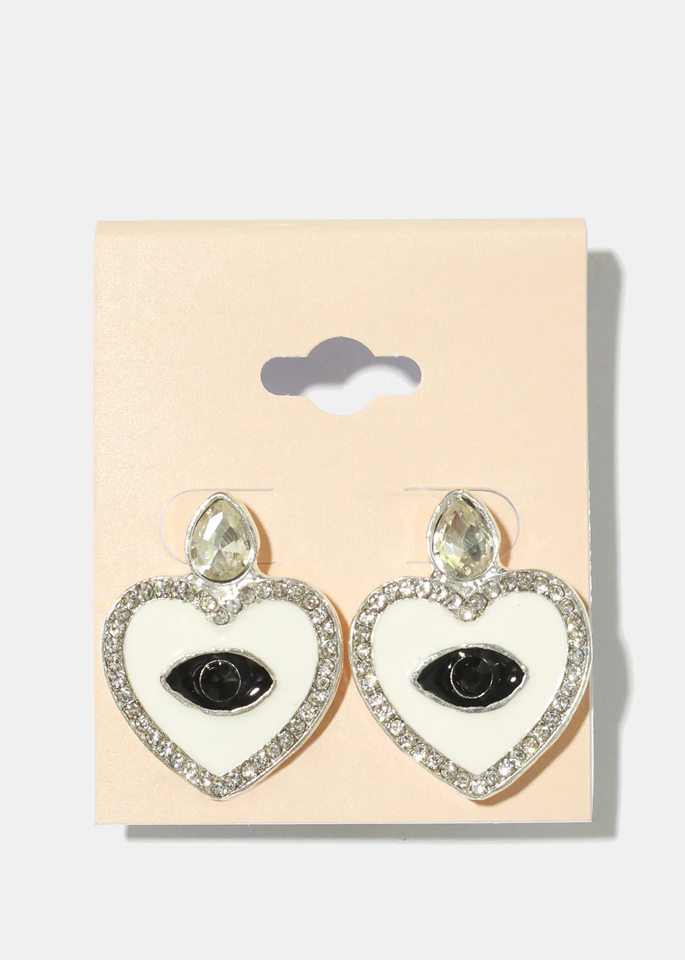 Heart Evil Eye Earrings - Image 10
