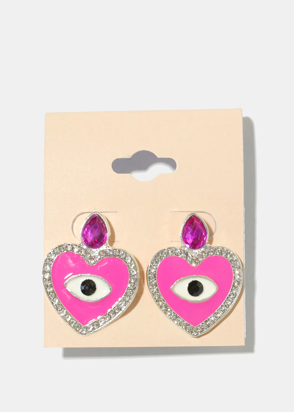 Heart Evil Eye Earrings - Image 13
