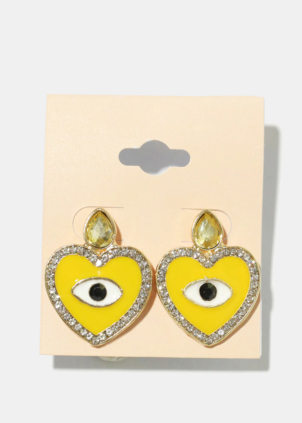 Heart Evil Eye Earrings - Image 2