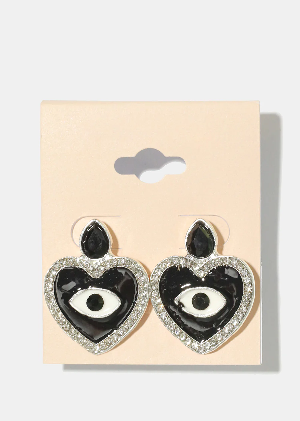 Heart Evil Eye Earrings - Image 8