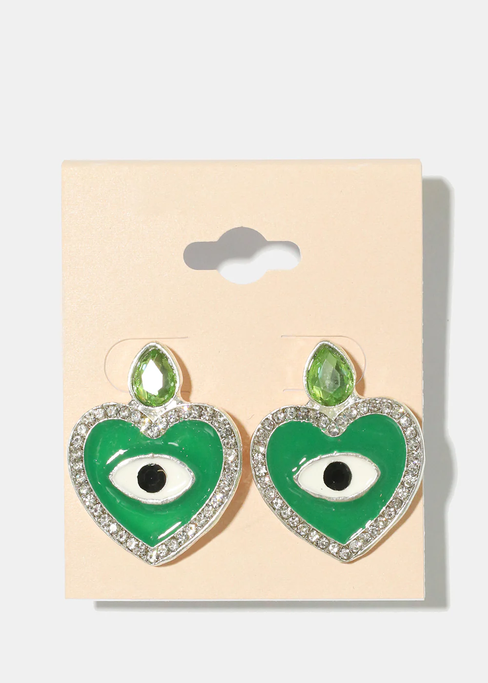 Heart Evil Eye Earrings - Image 9