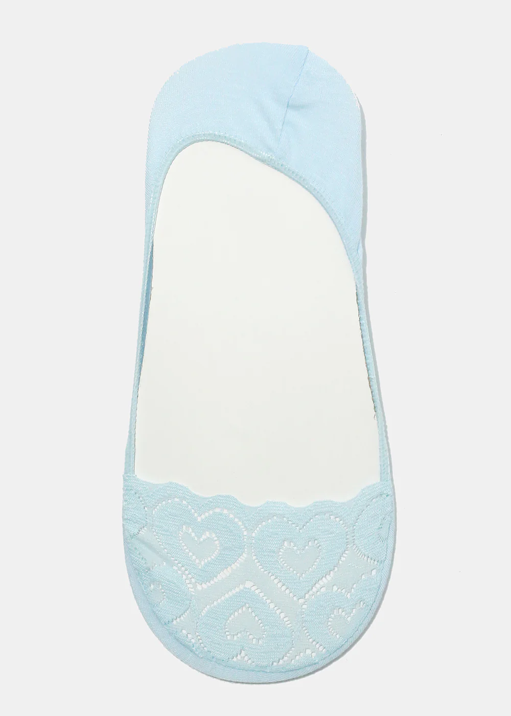 Heart Lace No-Show Socks - Image 3