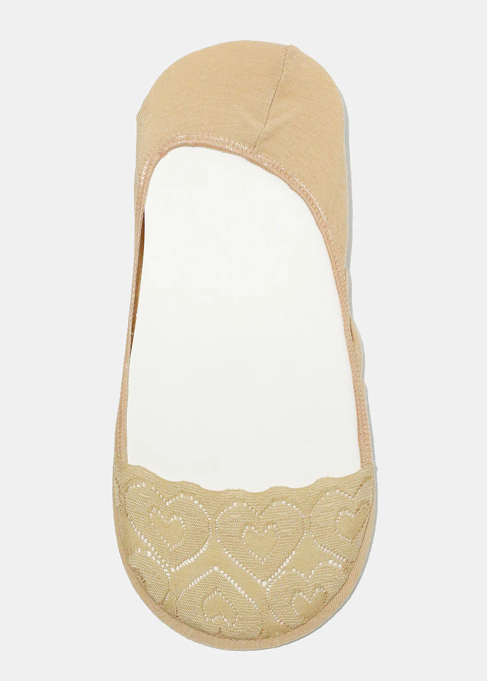 Heart Lace No-Show Socks - Image 4