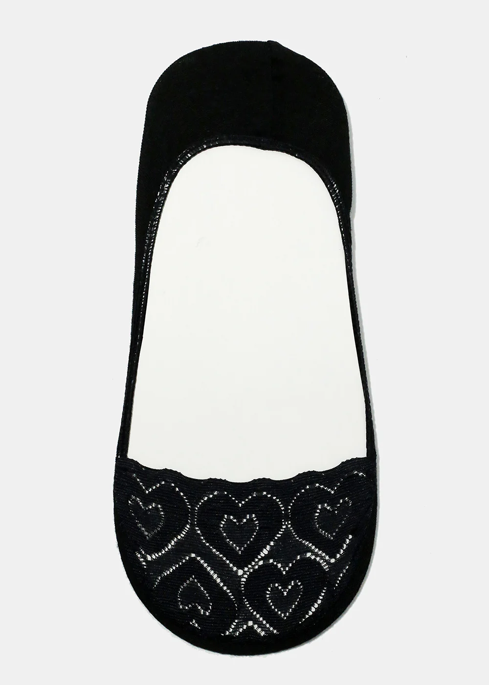 Heart Lace No-Show Socks - Image 5