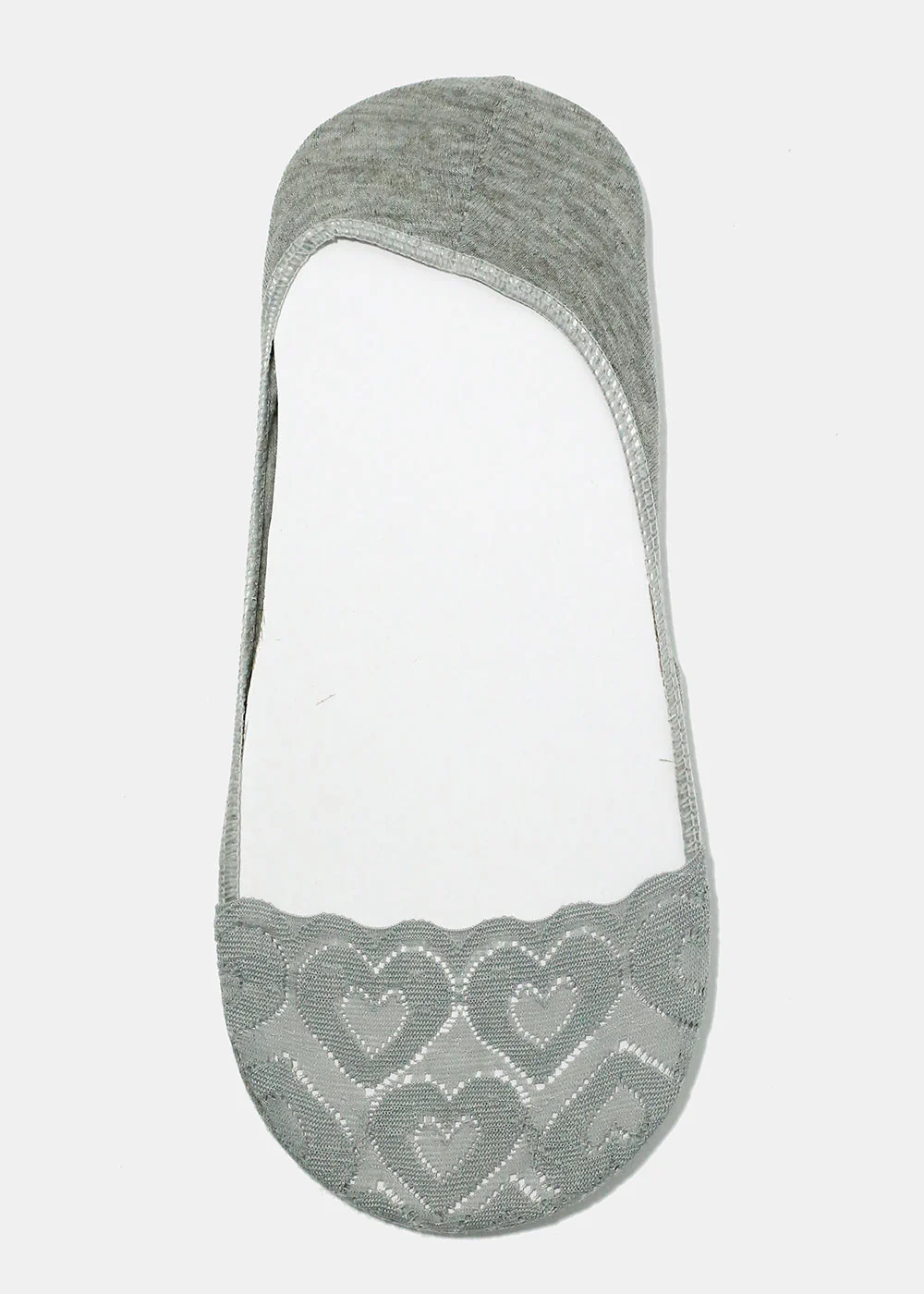 Heart Lace No-Show Socks - Image 7