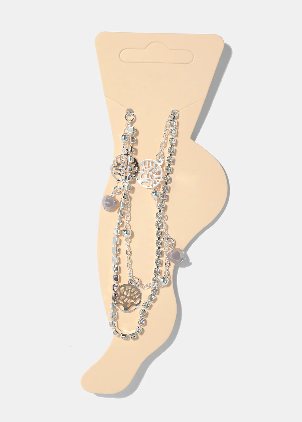 Heart & Tree of Life Charm Anklet - Image 10