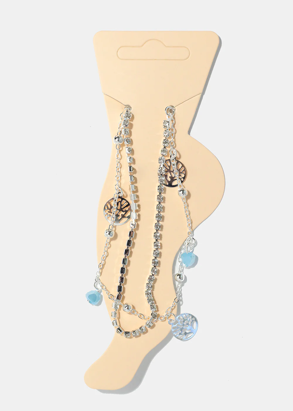 Heart & Tree of Life Charm Anklet - Image 11