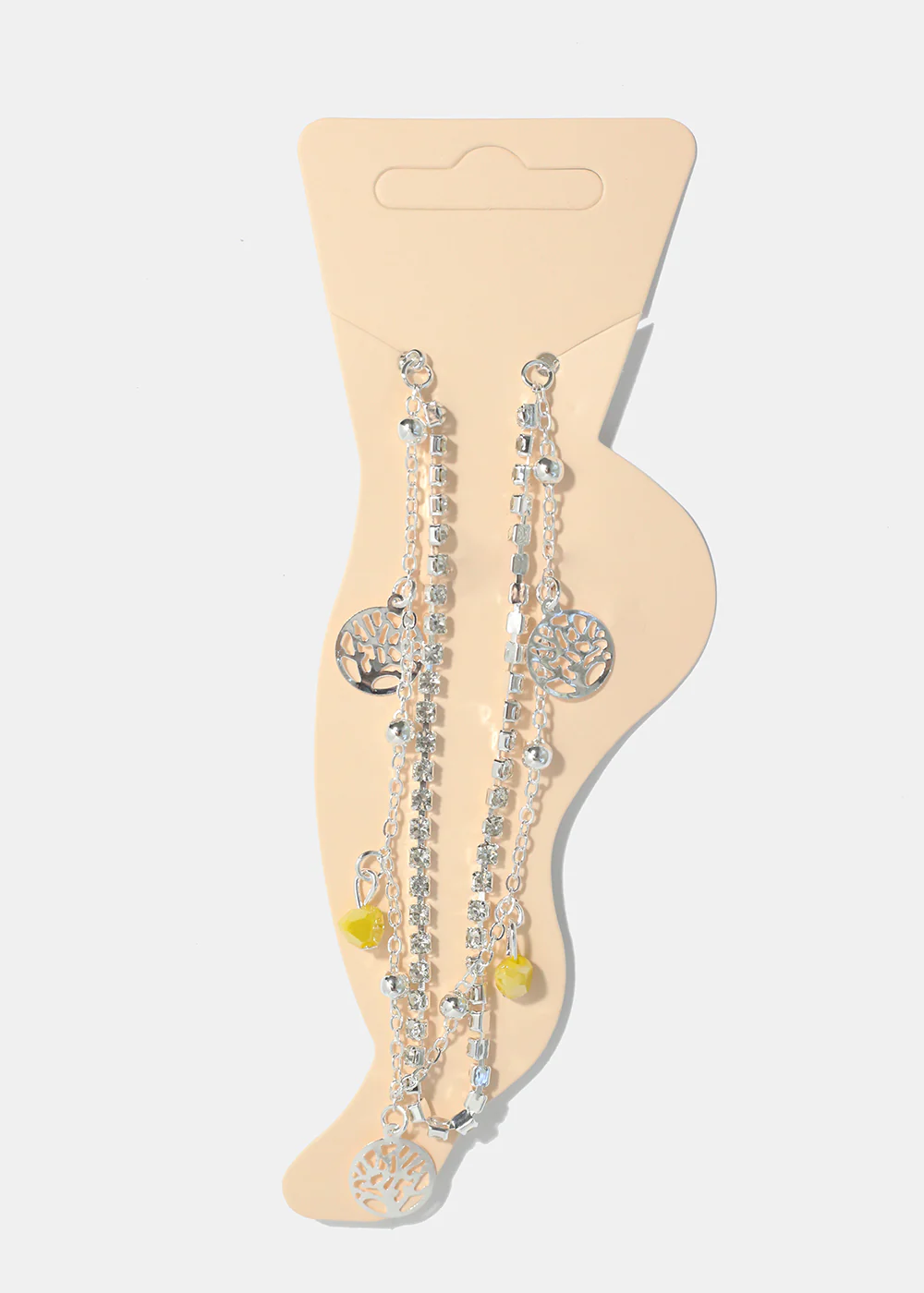 Heart & Tree of Life Charm Anklet - Image 12