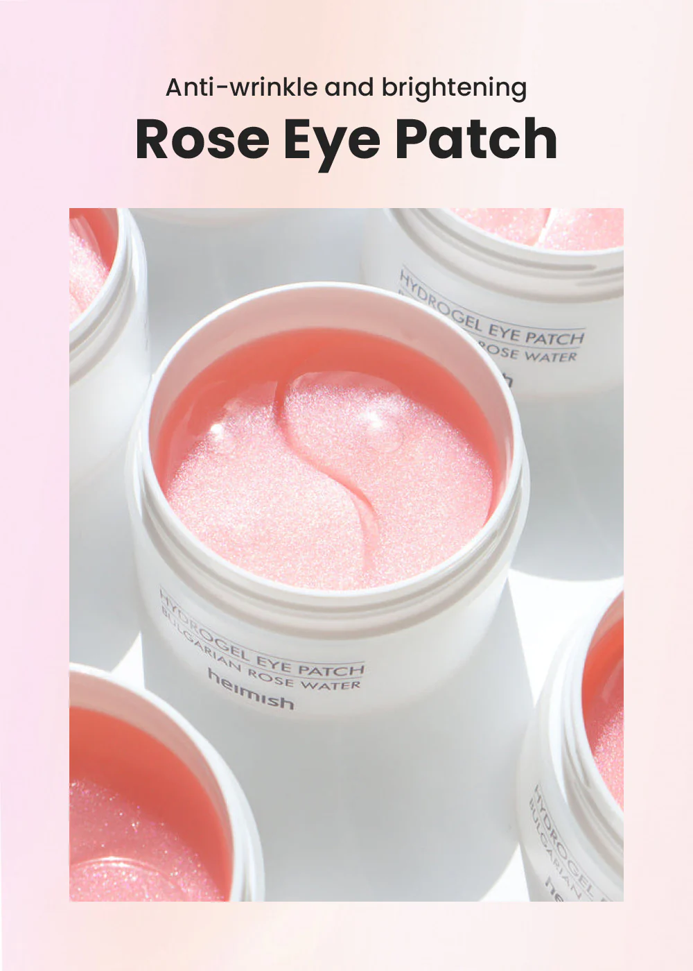 Heimish Bulgarian Rose Water Hydrogel Eye Patch (60 Patches) - Image 2
